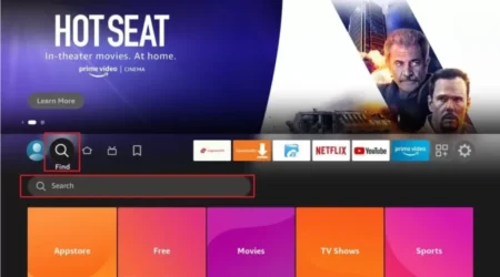 Boot your firestick device.